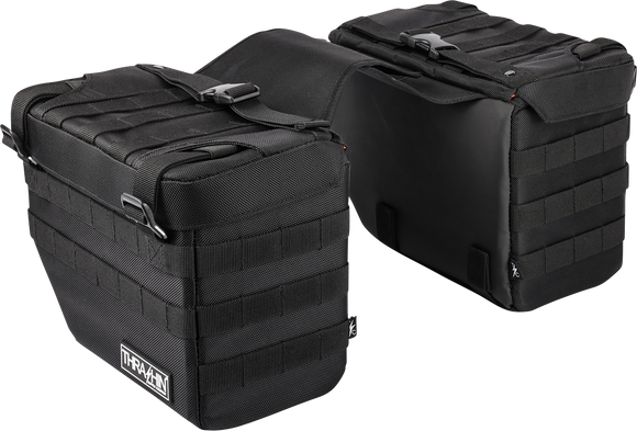 THRASHIN SUPPLY CO. Expedition Saddlebags - Black TSB-0008