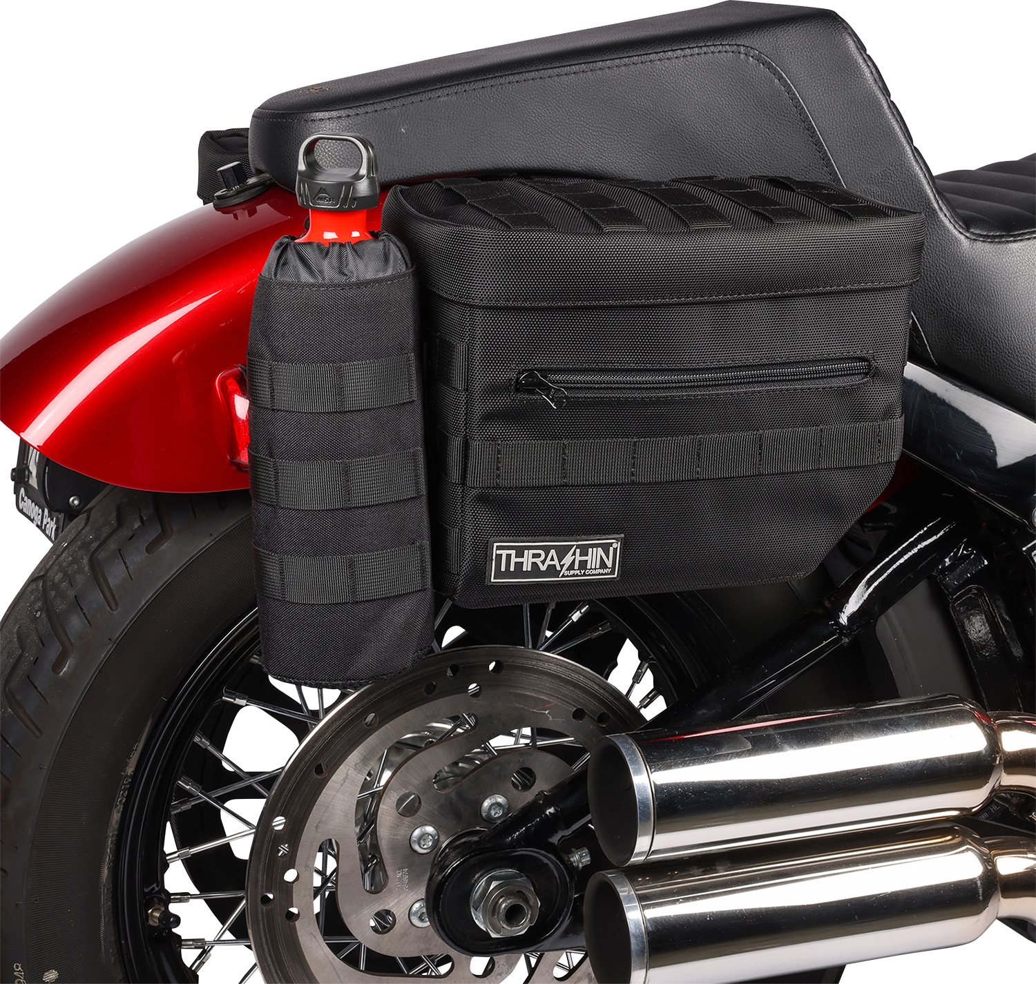 THRASHIN SUPPLY CO. Essential Saddlebags - Black TSB-0006