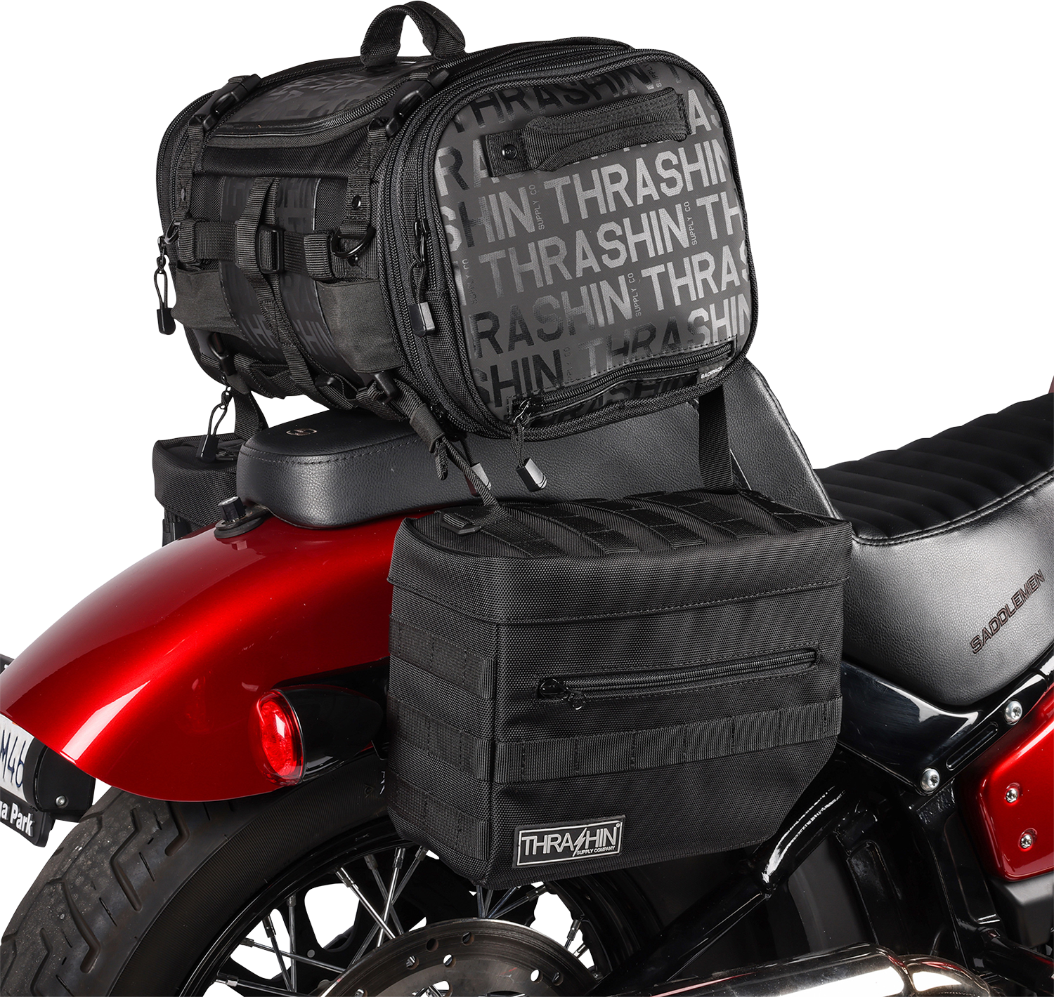 THRASHIN SUPPLY CO. Essential Saddlebags - Black TSB-0006
