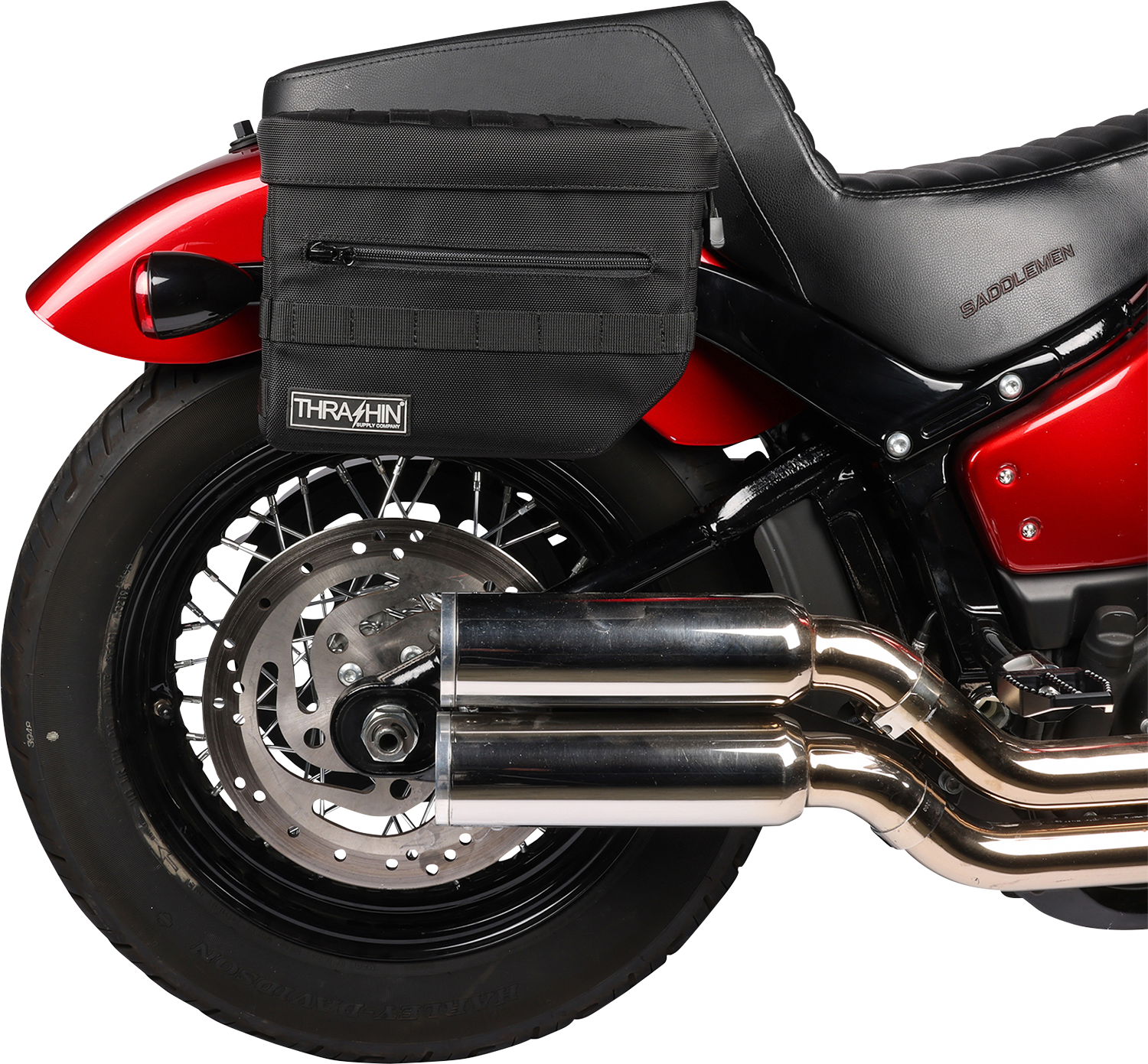 THRASHIN SUPPLY CO. Essential Saddlebags - Black TSB-0006