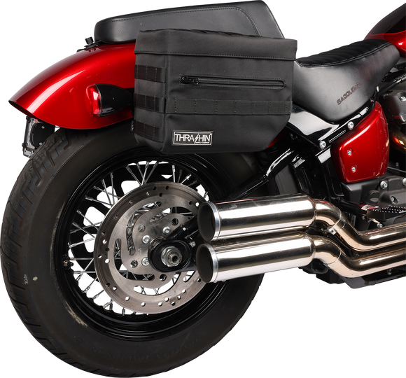 THRASHIN SUPPLY CO. Essential Saddlebags - Black TSB-0006