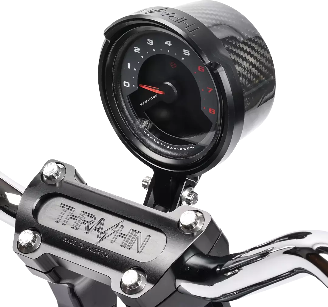 THRASHIN SUPPLY CO. Gauge Relocation Kit - Black TSC-2710-1