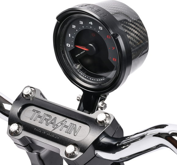 THRASHIN SUPPLY CO. Gauge Relocation Kit - Black TSC-2710-1