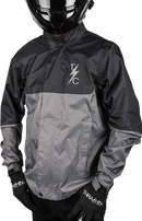 THRASHIN SUPPLY CO. Mission WP Rain Jacket - Black/Gray - Large TMJ-11-10
