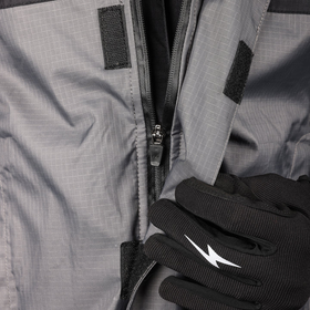 THRASHIN SUPPLY CO. Mission WP Rain Jacket - Black/Gray - Large TMJ-11-10