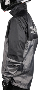 THRASHIN SUPPLY CO. Mission WP Rain Jacket - Black/Gray - Large TMJ-11-10
