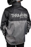 THRASHIN SUPPLY CO. Mission WP Rain Jacket - Black/Gray - XL TMJ-11-11
