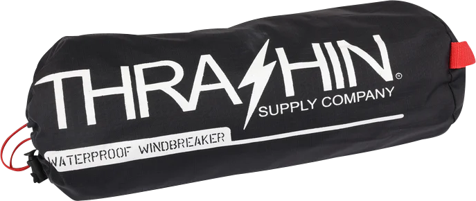 THRASHIN SUPPLY CO. Mission WP Rain Jacket - Black/Gray - Medium TMJ-11-09