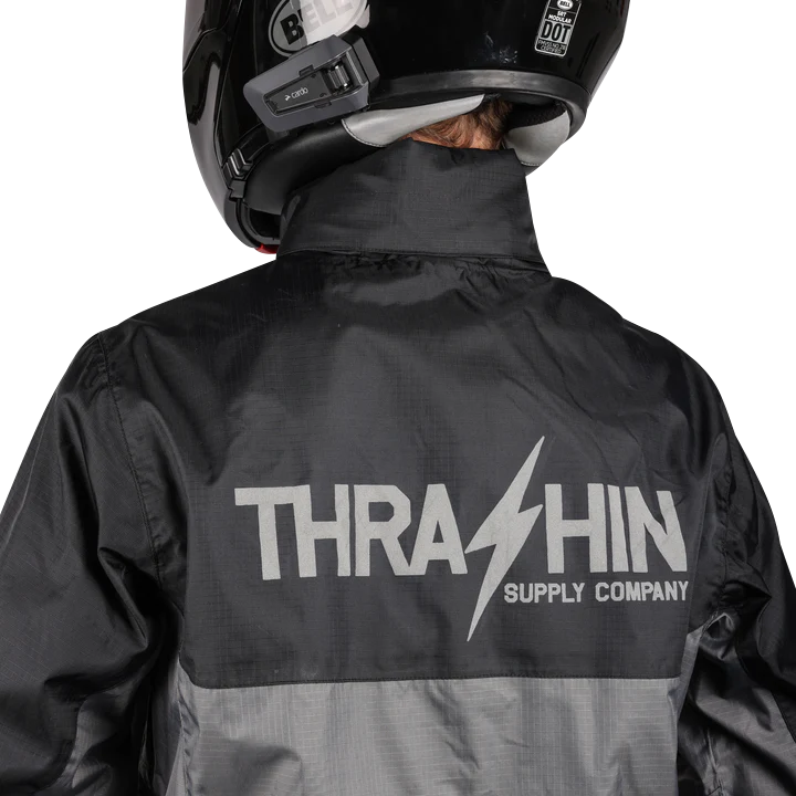 THRASHIN SUPPLY CO. Mission WP Rain Jacket - Black/Gray - 3XL TMJ-11-13