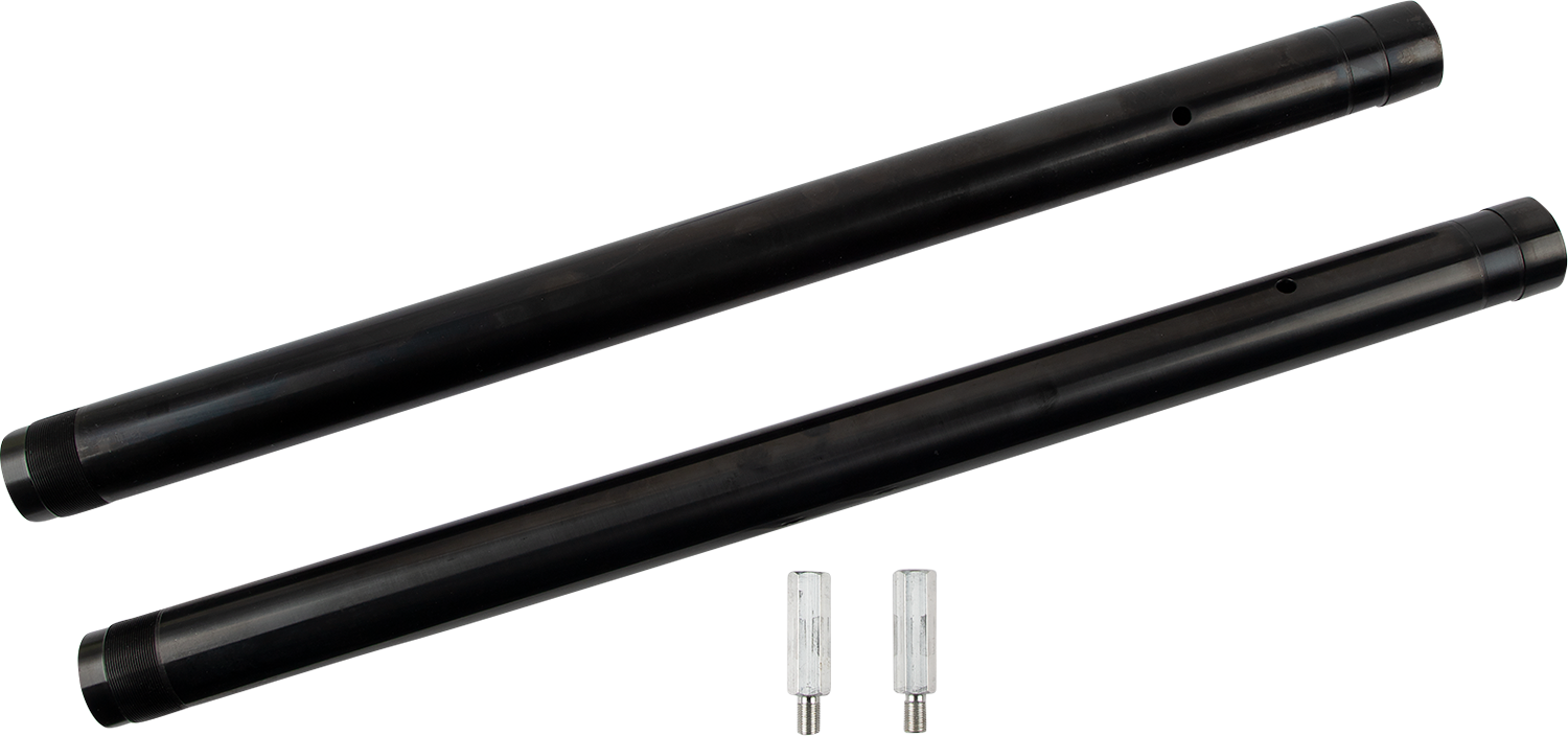 CUSTOM CYCLE ENGINEERING Fork Tube - 43 mm - LH 25" | RH 24-3/4" (+2") - Black DLC 710055