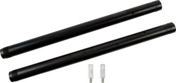 CUSTOM CYCLE ENGINEERING Fork Tube - 43 mm - LH 25" | RH 24-3/4" (+2") - Black DLC 710055