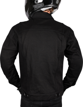 THRASHIN SUPPLY CO. Highway v2 Denim Riding Jacket - Black - Large TMJ-10-10