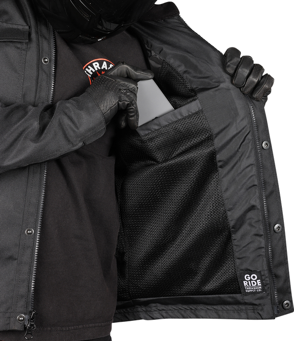 THRASHIN SUPPLY CO. Atlas v2 Riding Jacket - Black - Large TMJ-09-10