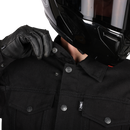 THRASHIN SUPPLY CO. Highway v2 Denim Riding Jacket - Black - Large TMJ-10-10