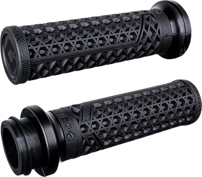 ODI Vans Harley Davidson Grips - TBW - Black/Black V31VHTWB-MB