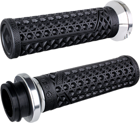 ODI Vans Harley Davidson Grips - TBW - Black/Silver V31VHTWB-S