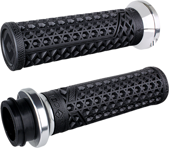 ODI Vans Harley Davidson Grips - TBW - Black/Silver V31VHTWB-S