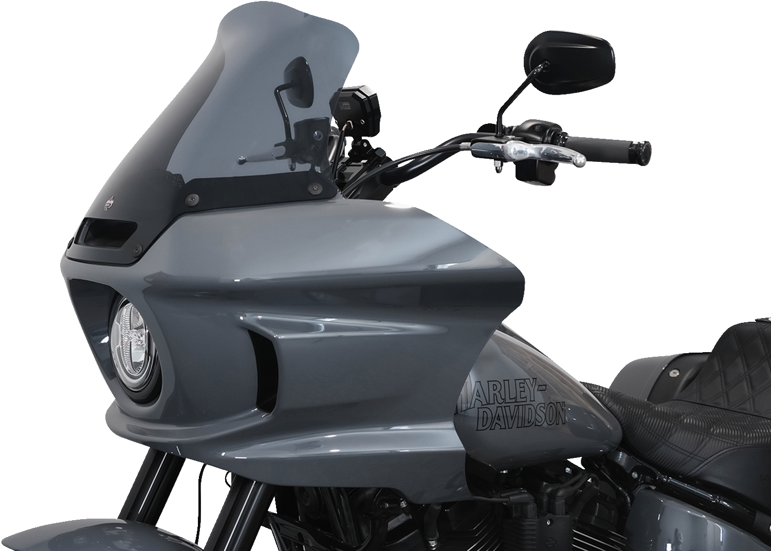 KLOCK WERKS Flare* Windshield - 10" - Dark Smoke - FXLRST KWW-02-0611-DS