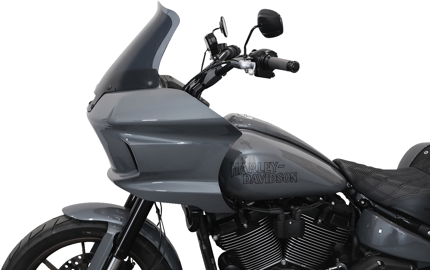 KLOCK WERKS Flare* Windshield - 10" - Dark Smoke - FXLRST KWW-02-0611-DS