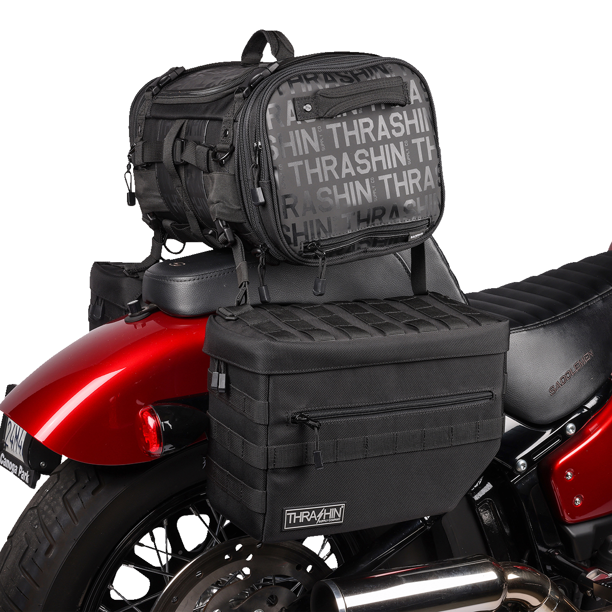 THRASHIN SUPPLY CO. Molle Strap Kit - Black TSB-0015