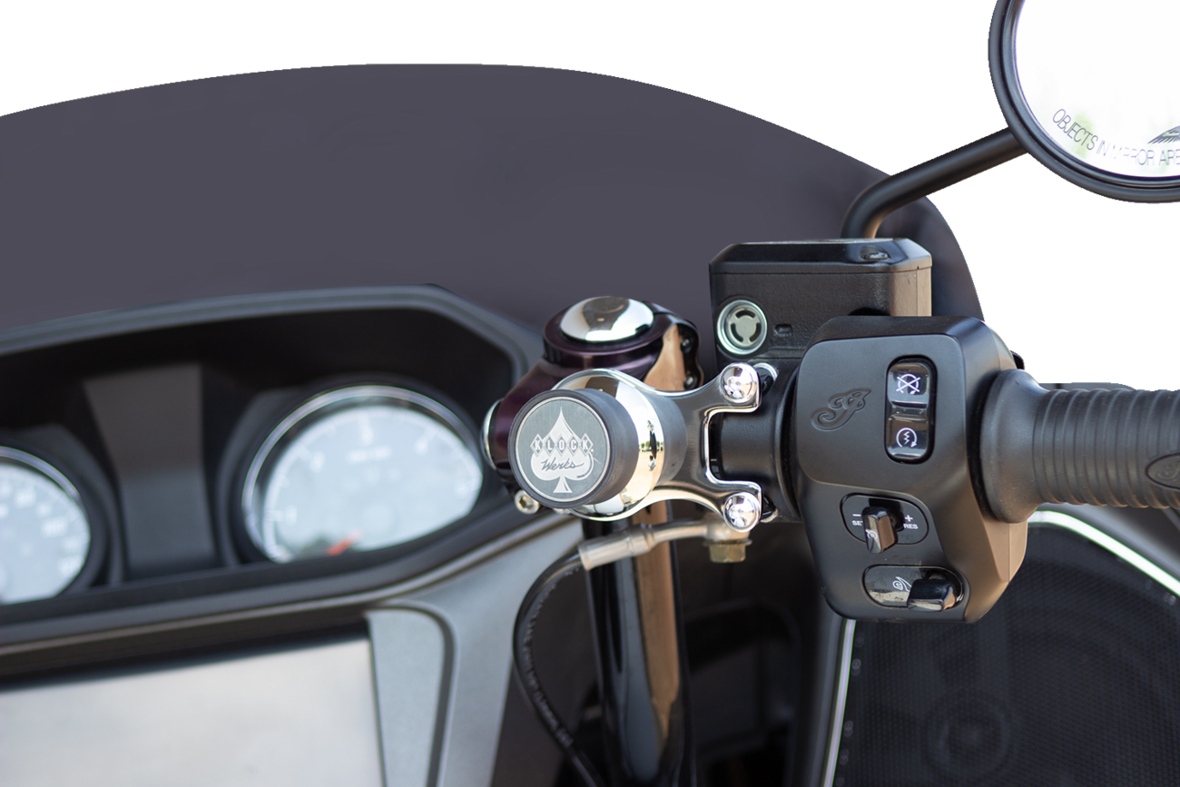 KLOCK WERKS iOmount* for Indian - Ambidextrous Mount - Chrome - Challenger/Pursuit KWD-04-0609-C