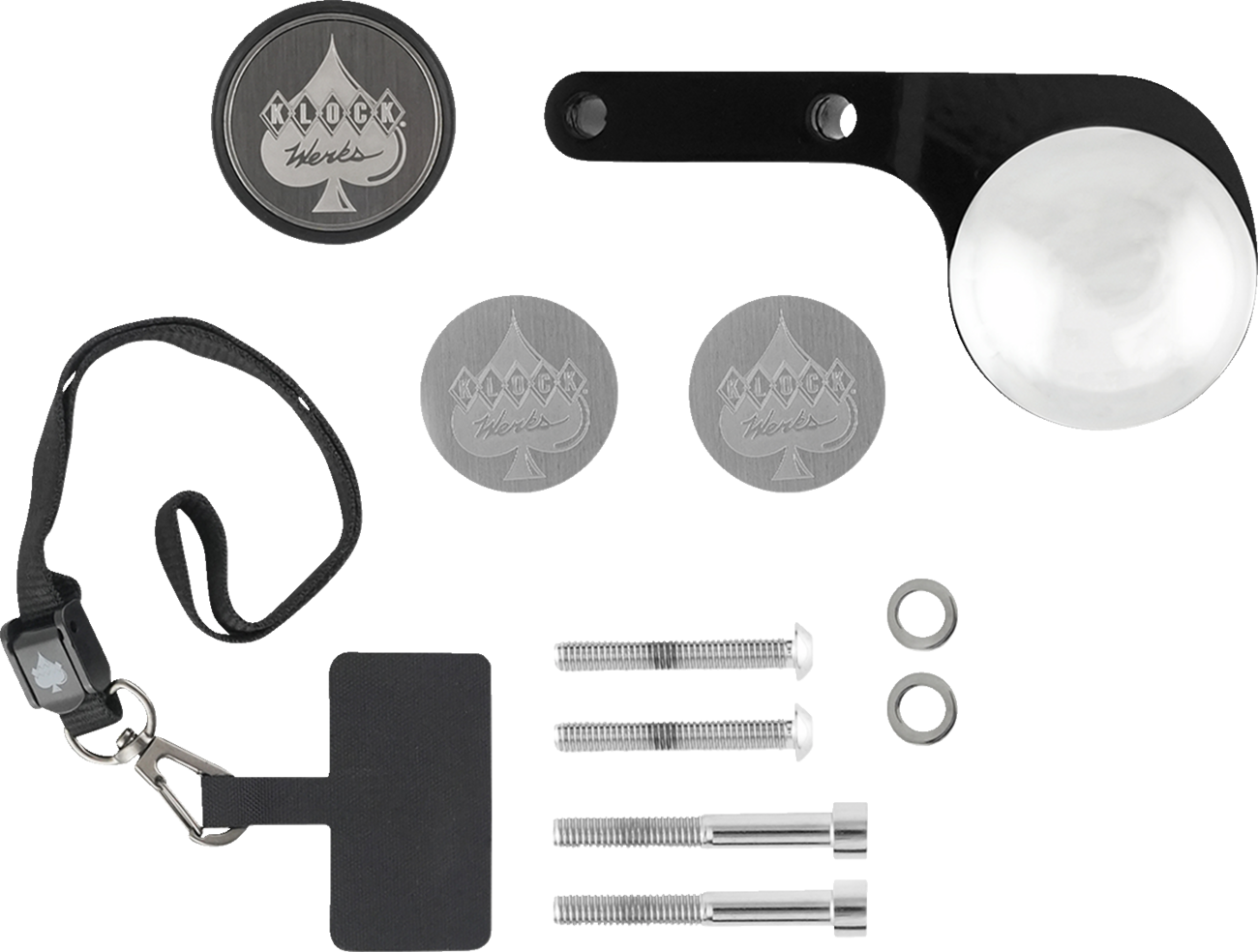 KLOCK WERKS iOmount* for Indian - Left Perch Mount - Black - Challenger/Pursuit KWD-04-0608-B