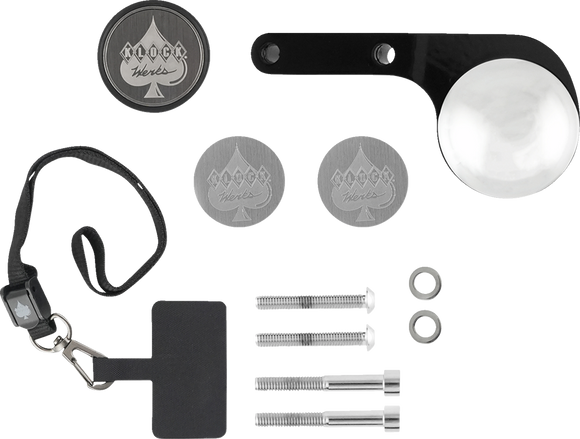 KLOCK WERKS iOmount* for Indian - Left Perch Mount - Black - Challenger/Pursuit KWD-04-0608-B