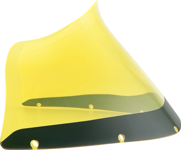 KLOCK WERKS Kolor Flare* Windshield - 9" - Yellow Ice - FXRP KWW-02-0609