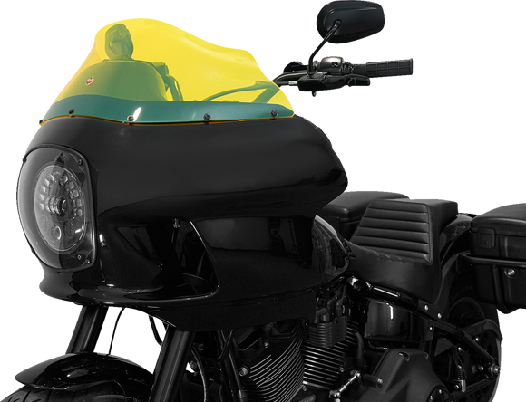 KLOCK WERKS Kolor Flare* Windshield - 9" - Yellow Ice - FXRP KWW-02-0609