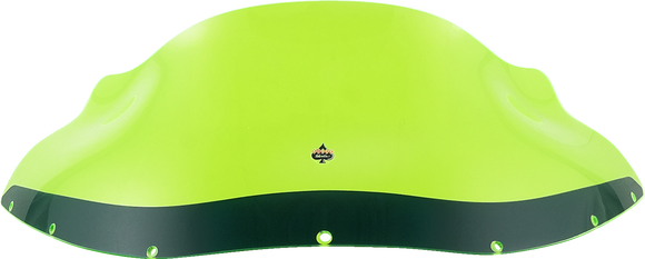 KLOCK WERKS Kolor Flare* Windshield - 9" - Green Ice - FXRP KWW-02-0610