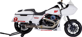 SLYFOX 2-into-1 Full Exhaust System - Stainless Steel SF1F3T