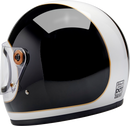 BILTWELL Gringo S Helmet - Gloss White/Black Tracker - Small 1003-566-502