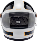 BILTWELL Gringo S Helmet - Gloss White/Black Tracker - Small 1003-566-502