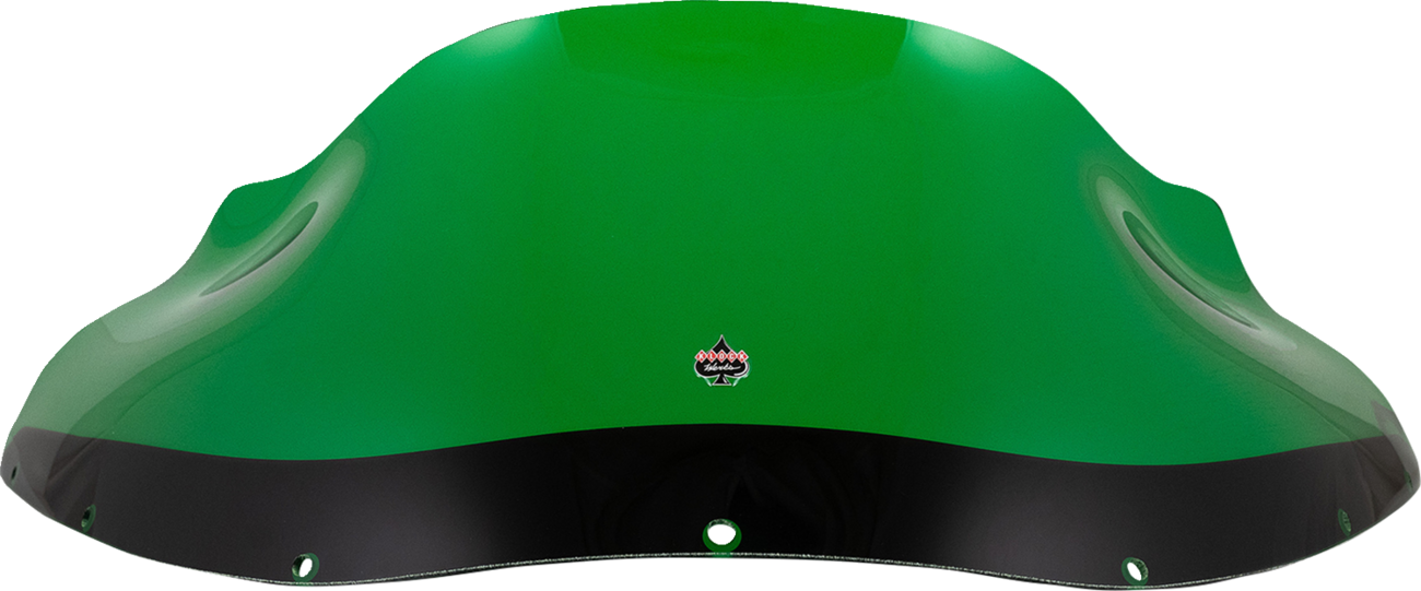 KLOCK WERKS Kolor Flare* Windshield - 9" - Green - FXRP KWW-02-0613