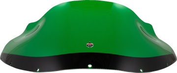 KLOCK WERKS Kolor Flare* Windshield - 9" - Green - FXRP KWW-02-0613