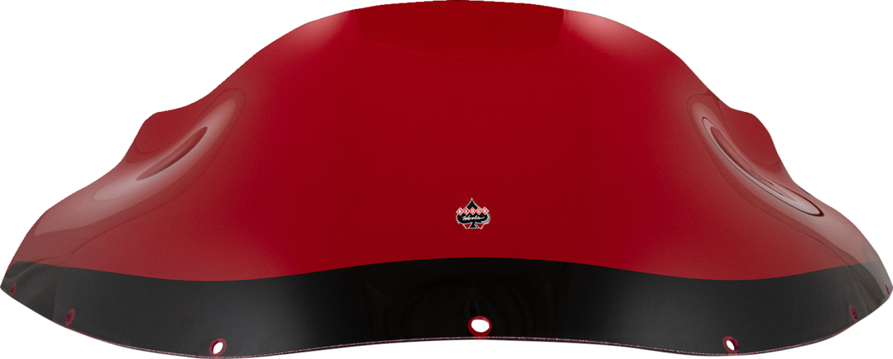 KLOCK WERKS Kolor Flare* Windshield - 9" - Red - FXRP KWW-02-0614
