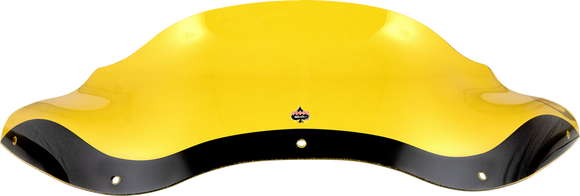 KLOCK WERKS Kolor Flare* Windshield - 8" - Yellow - FLTR KWW-01-0690