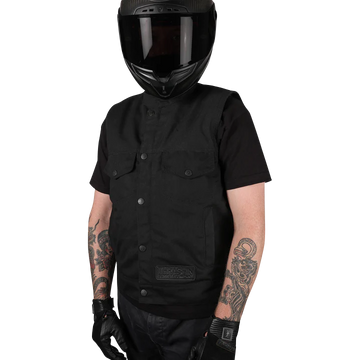 Thrashin Supply Co. Nightrider V2 Riding Vest Black