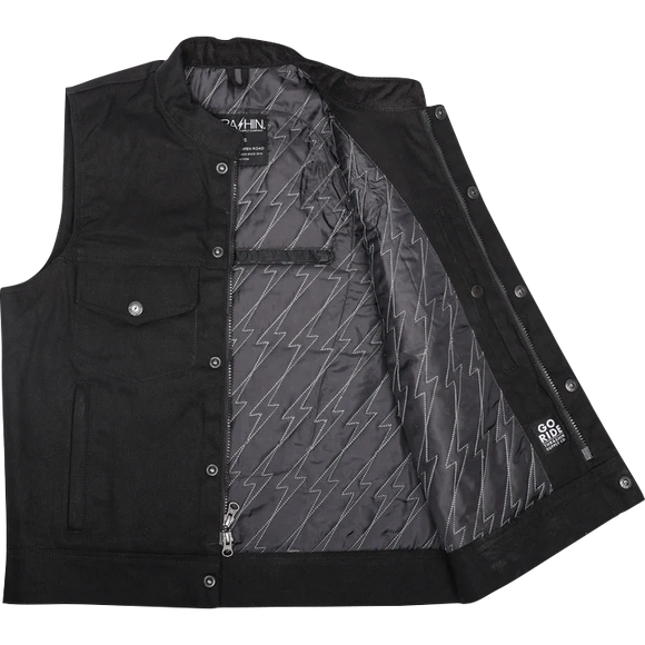 Thrashin Supply Co. Nightrider V2 Riding Vest Black