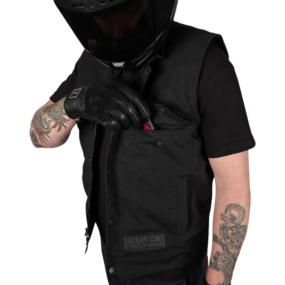 Thrashin Supply Co. Nightrider V2 Riding Vest Black