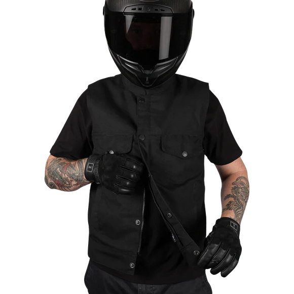 Thrashin Supply Co. Nightrider V2 Riding Vest Black
