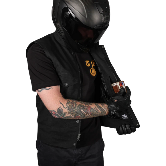 Thrashin Supply Co. Nightrider V2 Riding Vest Black