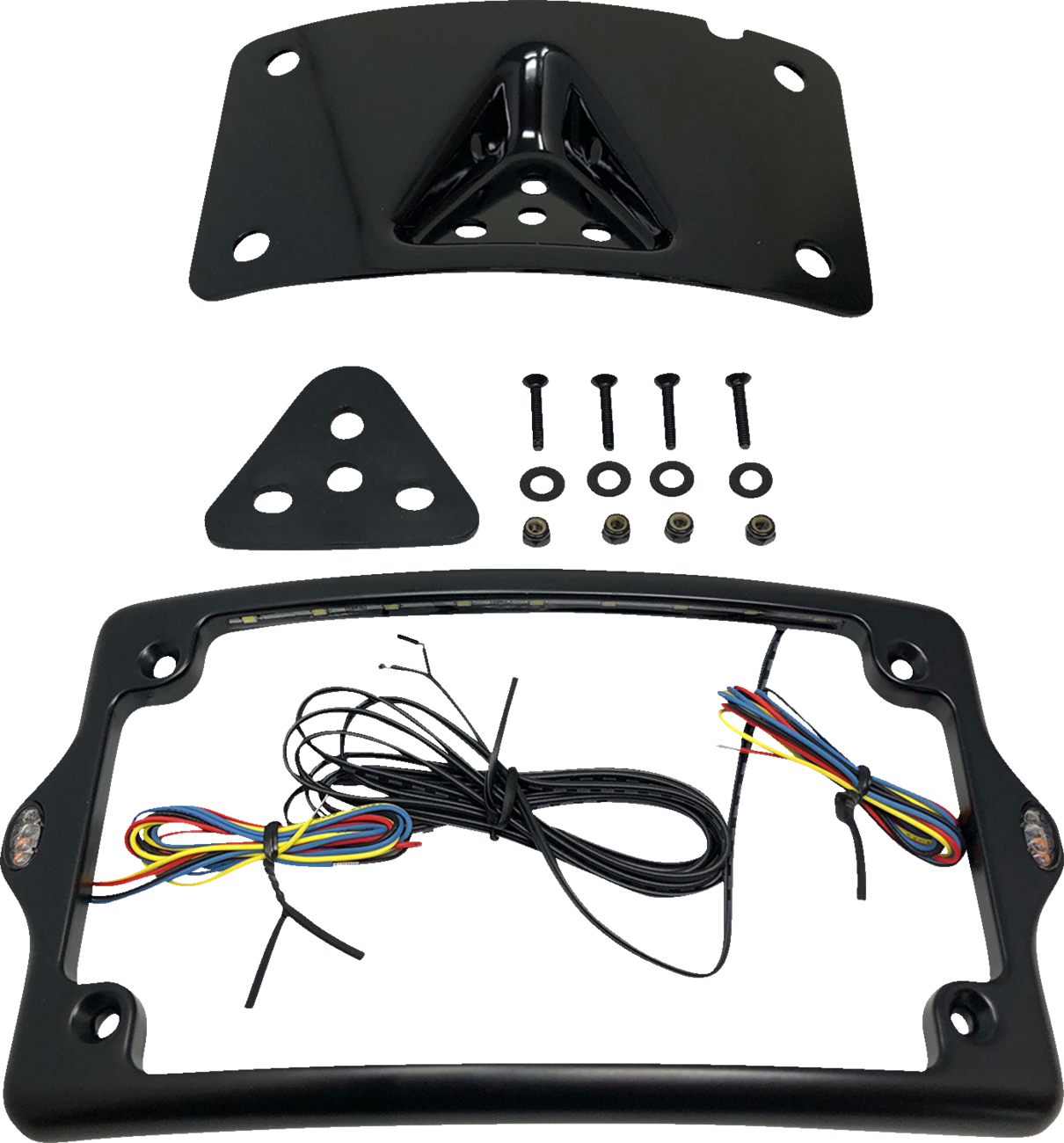 KODLIN USA License Plate Kit - Amber/Red/White - Black KUS20350