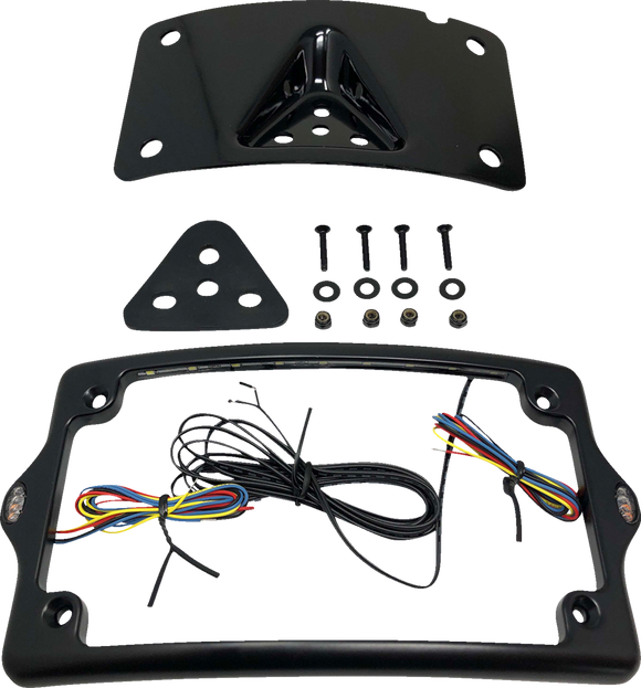 KODLIN USA License Plate Kit - Amber/Red/White - Black KUS20350