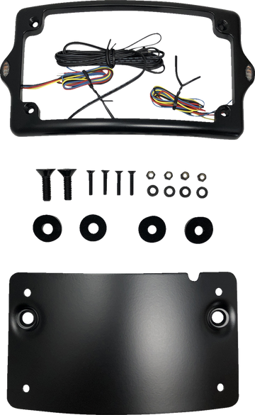 KODLIN USA License Plate Kit - Amber/Red/White - Black KUS20300