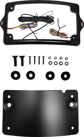 KODLIN USA License Plate Kit - Amber/Red/White - Black KUS20300