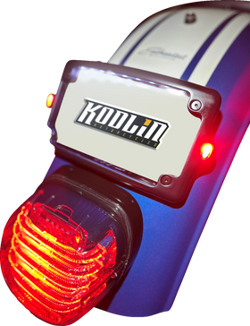 KODLIN USA License Plate Kit - Amber/Red/White - Black KUS20350