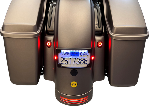 KODLIN USA License Plate Kit - Amber/Red/White - Black KUS20300