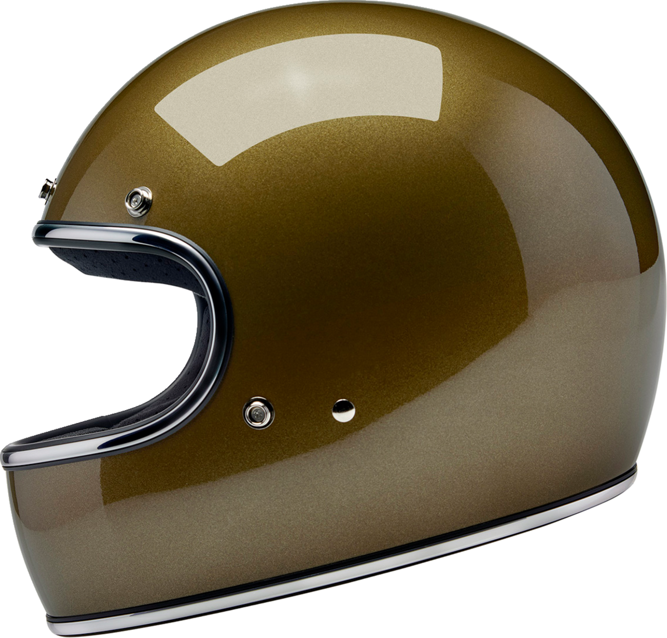 gold color motorcycle helmet BILTWELL Gringo Helmet