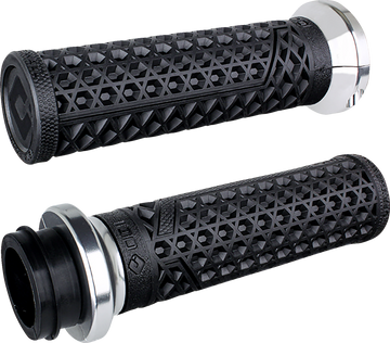 ODI Vans Harley Davidson Grips - Cable - Black/Silver V31VHCWB-S